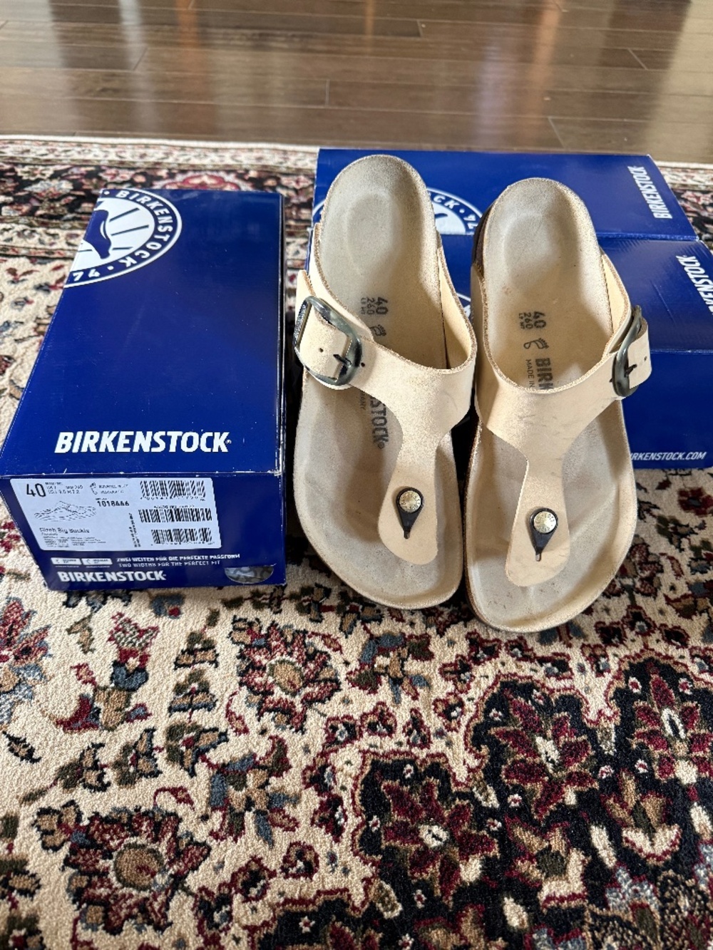 Birkenstock Gizeh Big (Camo) Buckle Size 40